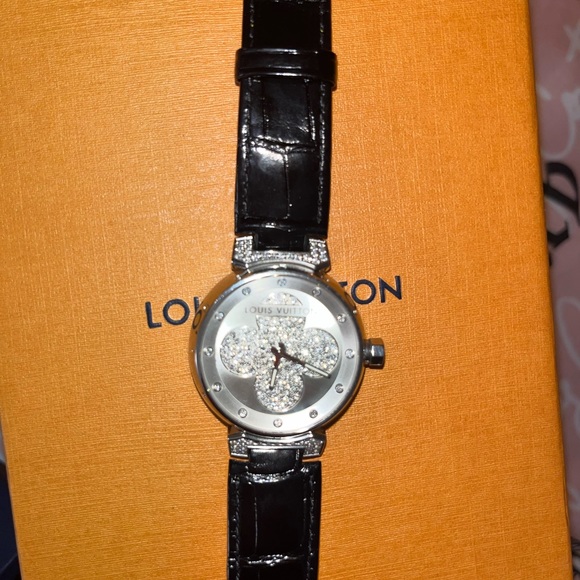 LOUIS VUITTON TAMBOUR DIAMONDS💎💎💎 WATCH - Picture 13 of 13